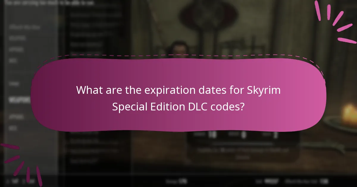What are the redemption limits for Skyrim Special Edition DLC codes?